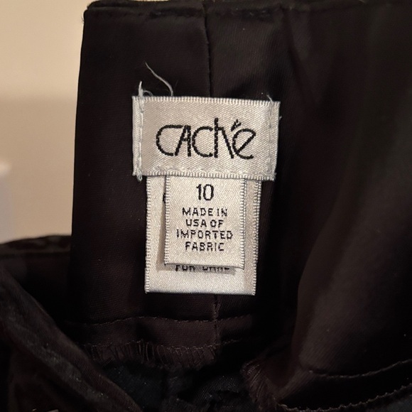 Cache Black Textured Women's Pants - Picture 9 of 9